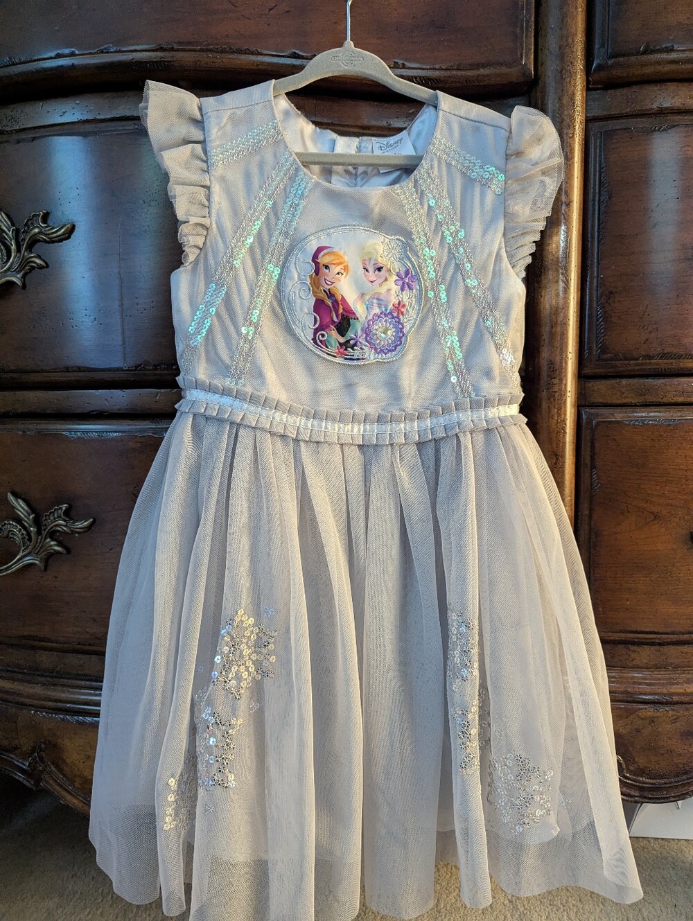 Disney Store Frozen Elsa Anna Beautiful Dress Size 5/6